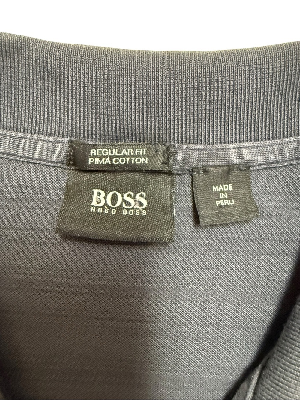 BOSS Hugo Boss Men's XL Navy Blue Polo Shirt
Classic Logo Cotton Golf Casual - Picture 6 of 15